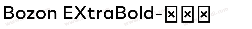 Bozon EXtraBold字体转换 Bozon EXtraBold字体转换